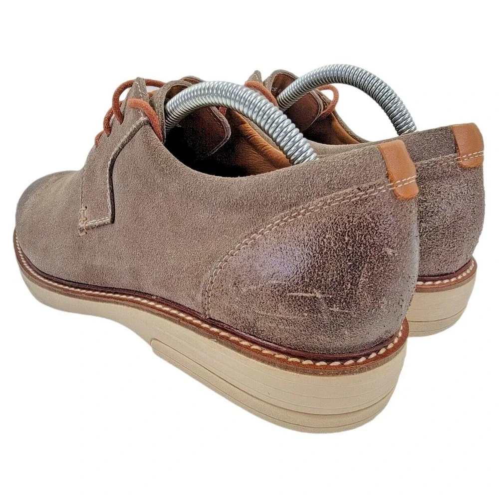 Gravity Defyer GDEFY Mens Ron Summer Brown Leather Distressed Oxford Shoes 8 M